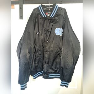 Vintage NCAA North Carolina university Varsity/ satin bomber jacket